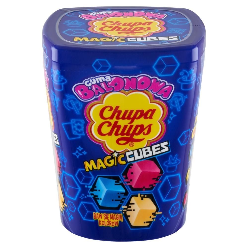 Chupa Chups Magic Cubes Guma balonowa o smaku tutti frutti 86 g
