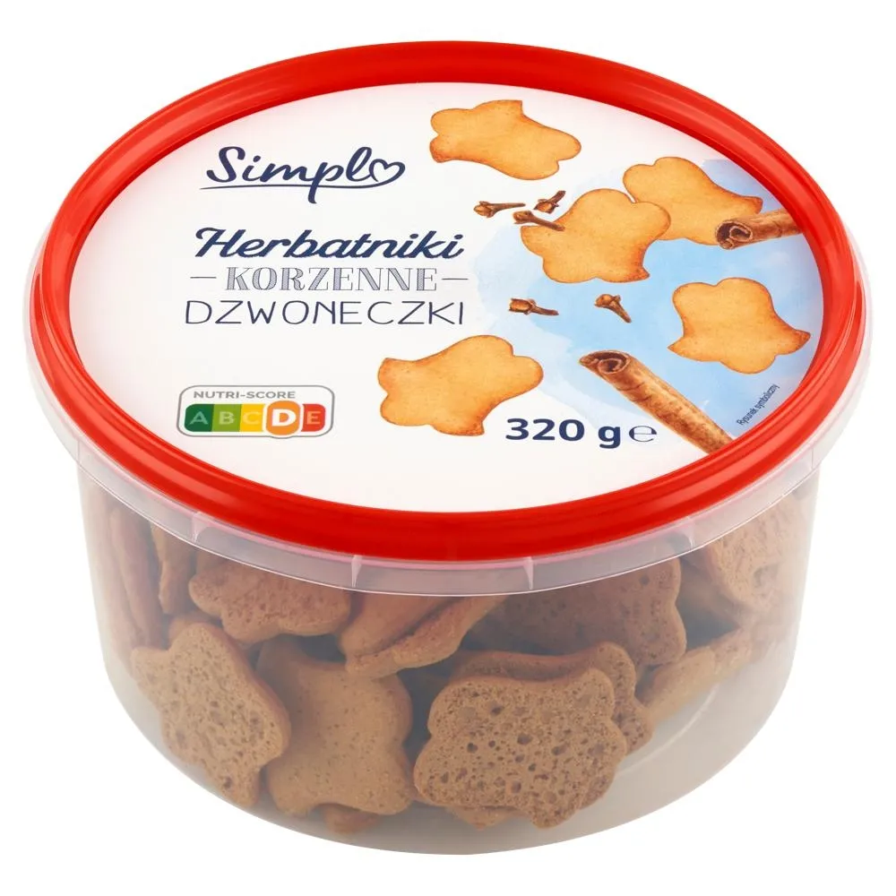 Simpl Herbatniki korzenne dzwoneczki 320 g