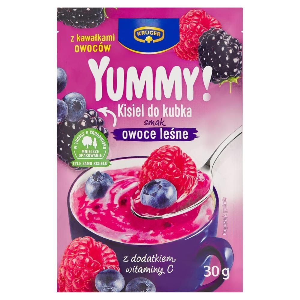 Krüger Yummy! Kisiel do kubka smak owoce leśne 30 g