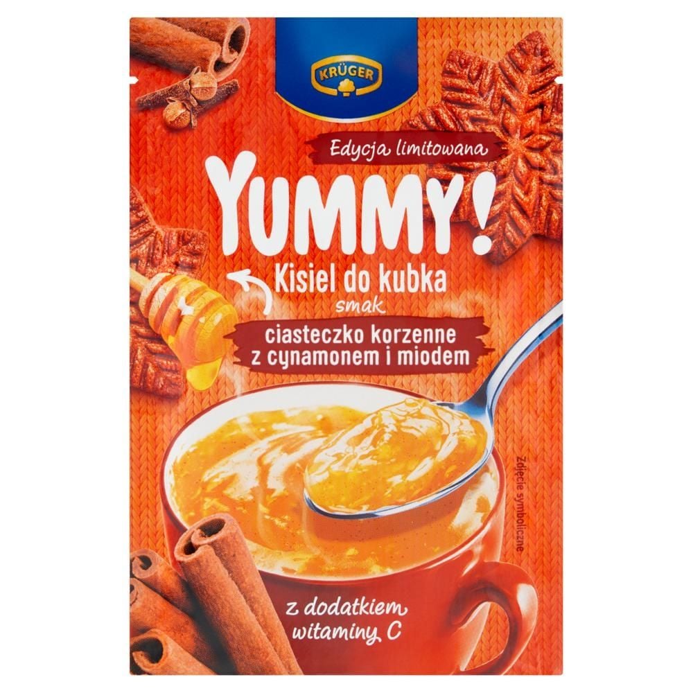 Krüger Yummy! Kisiel do kubka smak ciasteczko korzenne z cynamonem i miodem 30 g