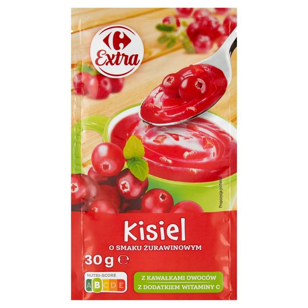 Carrefour Extra Kisiel o smaku żurawinowym 30 g