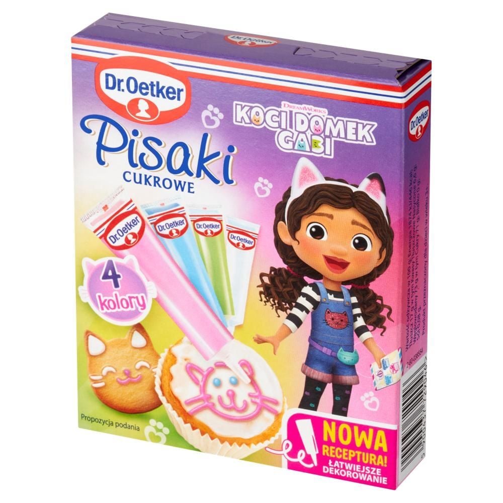Dr. Oetker Pisaki cukrowe koci domek Gabi 68 g (4 x 17 g)