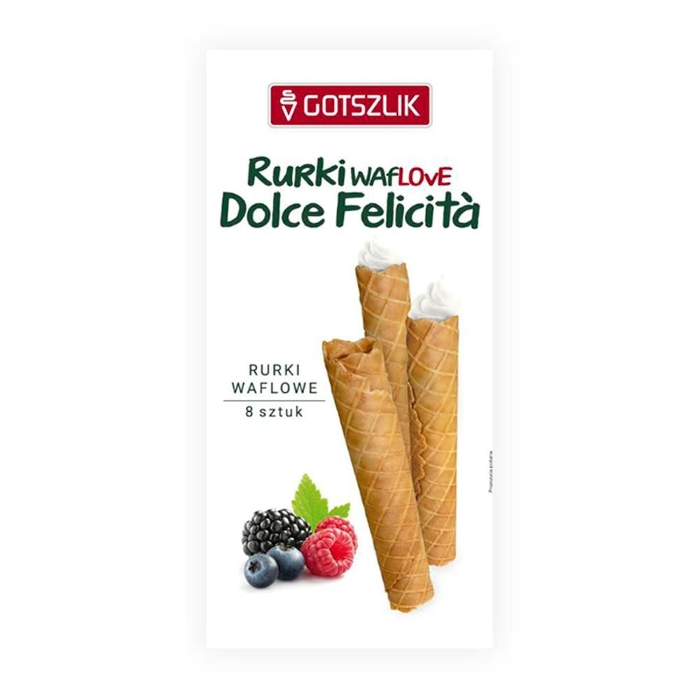Rurki waflowe Dolce Felicitá 136 g (8 sztuk)