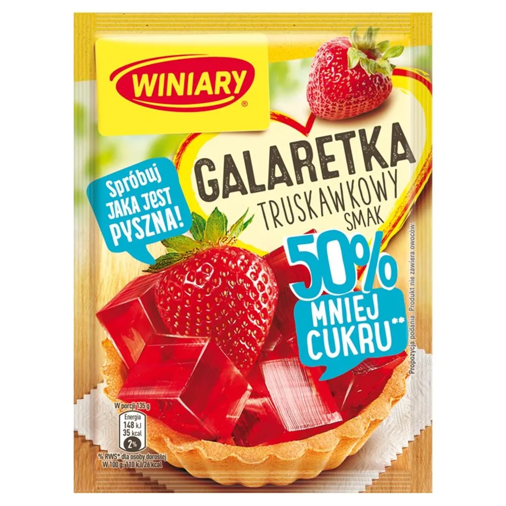 Winiary Galaretka truskawkowy smak 39 g