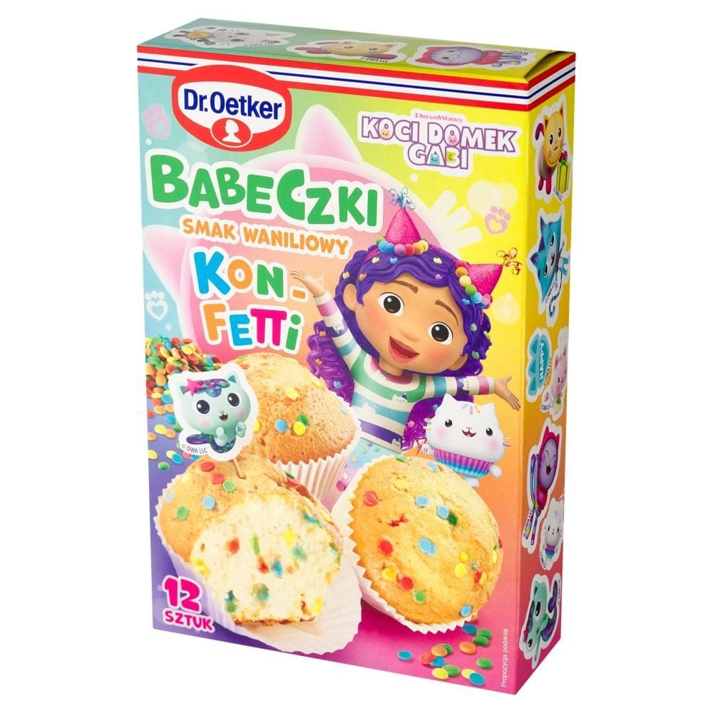 Dr. Oetker Babeczki smak waniliowy konfetti̇ 300 g
