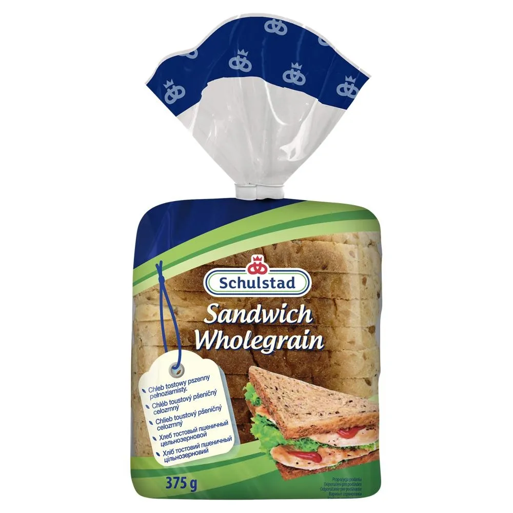 Schulstad Chleb tostowy pszenny pełnoziarnisty 375 g