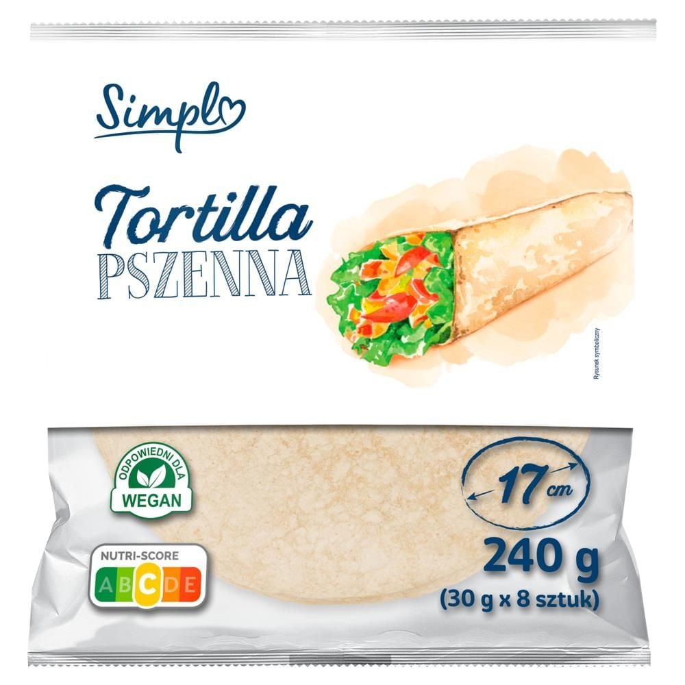 Simpl Tortilla pszenna 240 g (8 x 30 g)