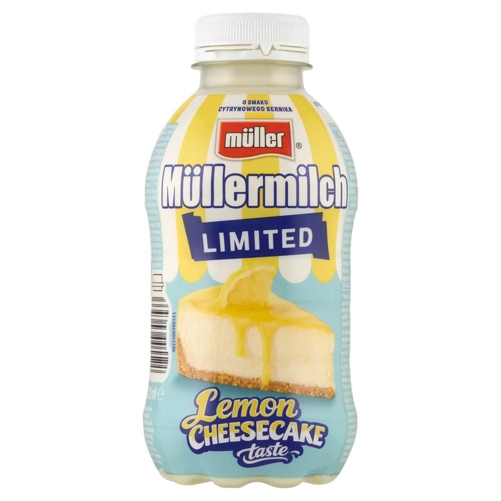 Müller Müllermilch Napój mleczny o smaku cytrynowego sernika 400 g