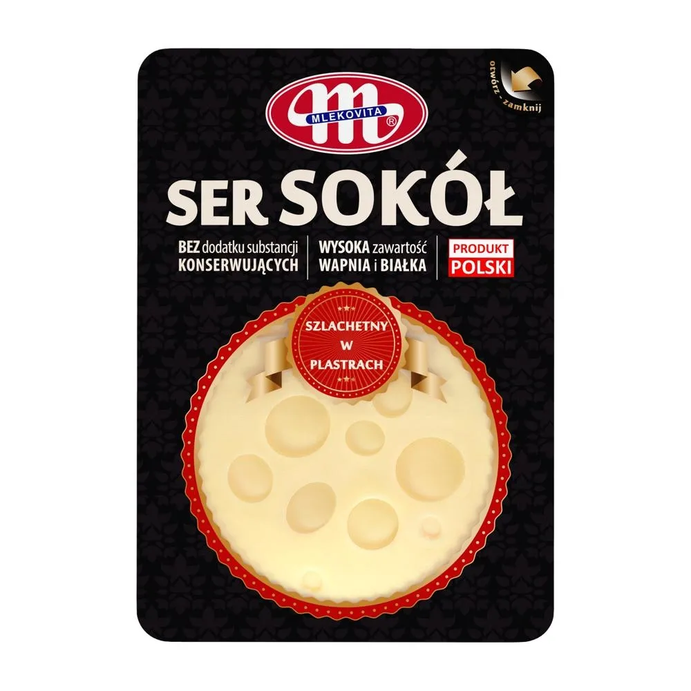 Mlekovita Ser Sokół dojrzewający plastry 500g