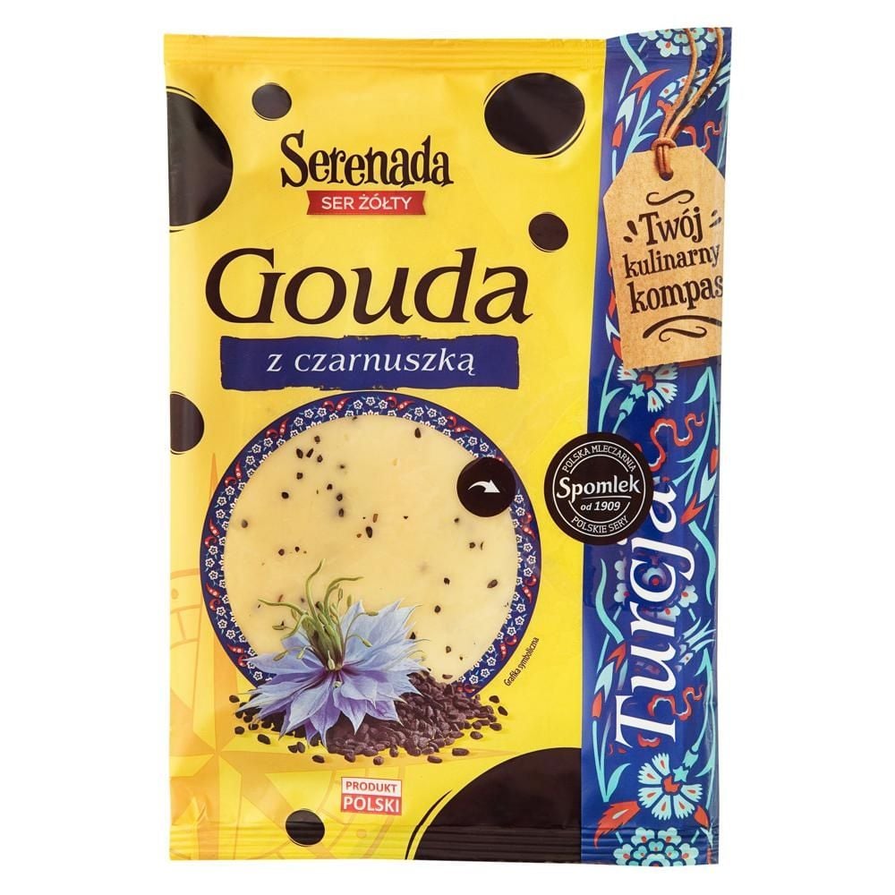 Serenada Ser żółty gouda z czarnuszką 135 g