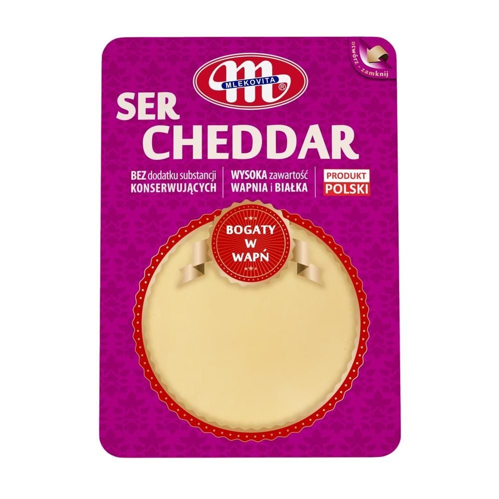 Mlekovita Ser Cheddar plastry 150g