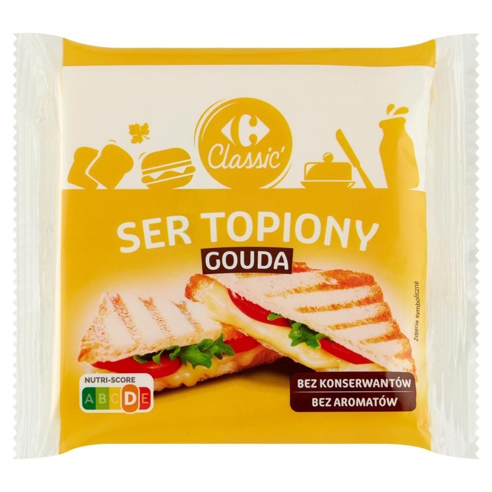 Carrefour Classic Ser topiony gouda 130 g