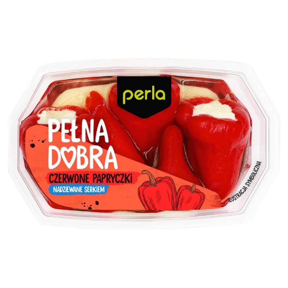 Perla Pełna Dobra Czerwone papryczki nadziewane serkiem 150 g