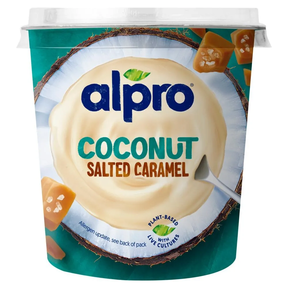 Alpro Produkt kokosowy z żywymi kulturami bakterii i słonym karmelem 340 g
