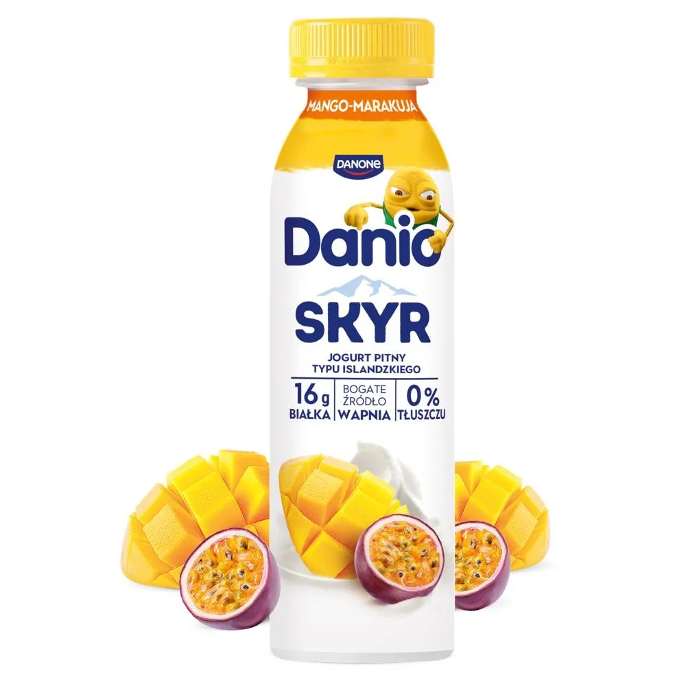 Danio Skyr jogurt pitny typu islandzkiego o smaku mango-marakuja 270 g