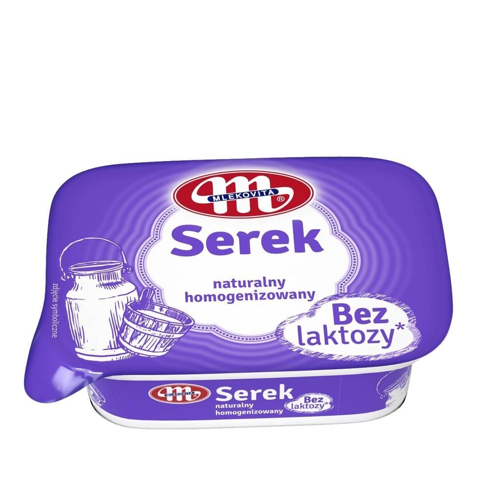 Mlekovita Serek homogenizowany naturalny bez laktozy 150g