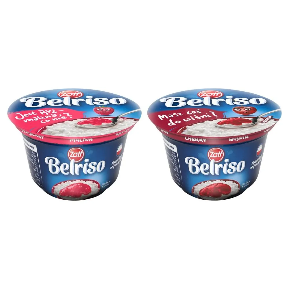 Zott Belriso Deser mleczny z ryżem i sosem 200 g