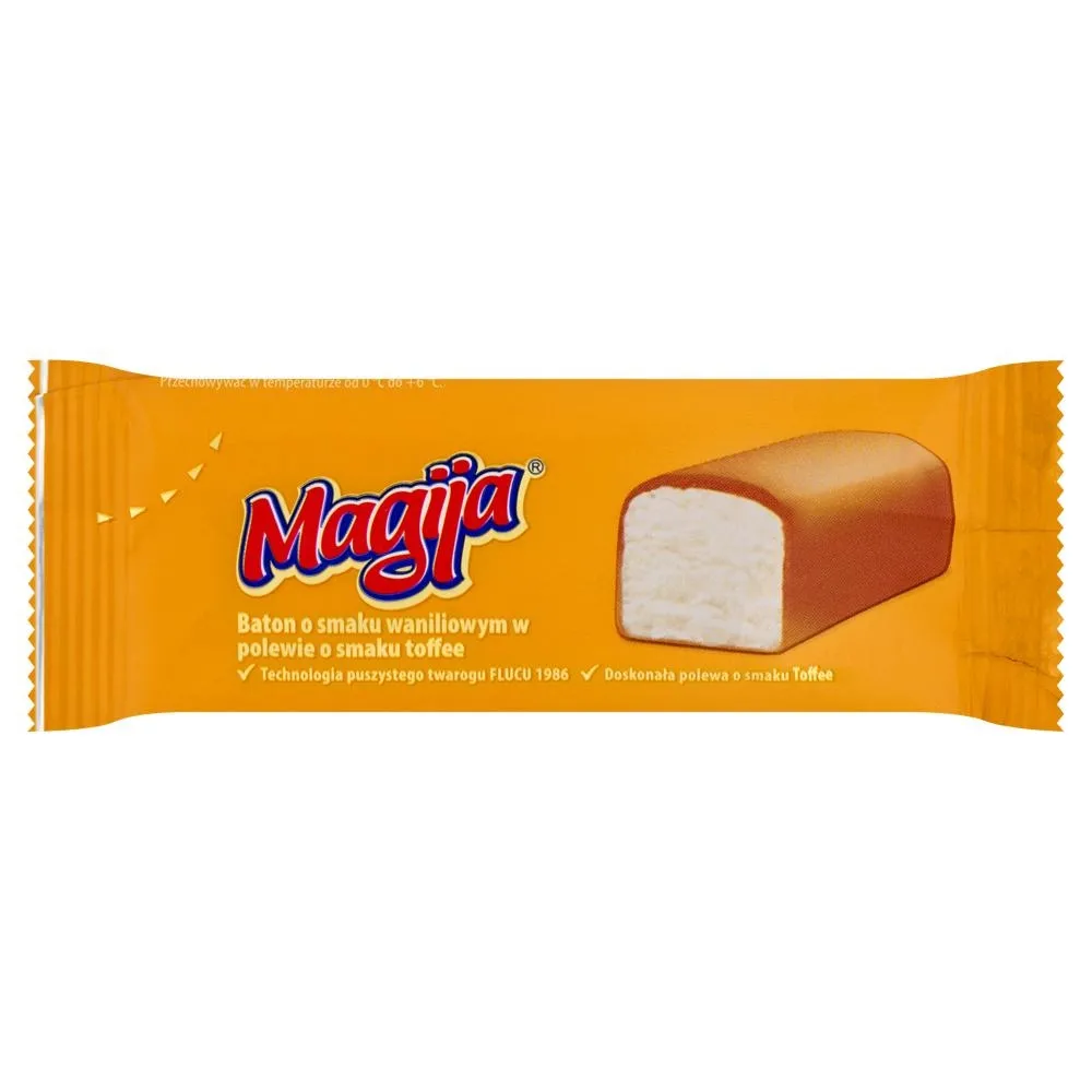 Magija Baton o smaku waniliowym w polewie o smaku toffee 40 g