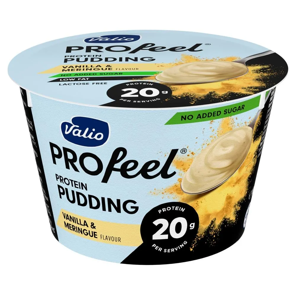 Valio Profeel Pudding wysokobiałkowy o smaku waniliowym i bezowym 180 g