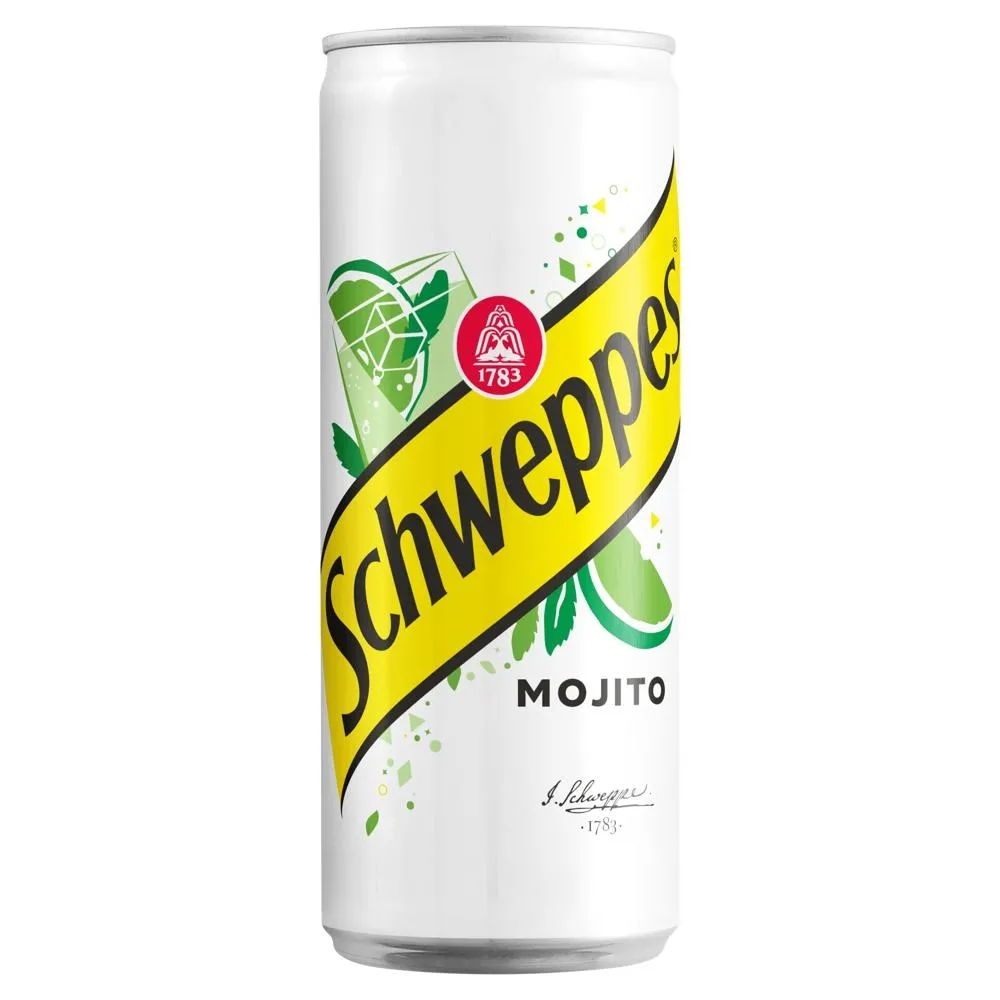 Schweppes Mojito Bezalkoholowy napój gazowany 0,33 l