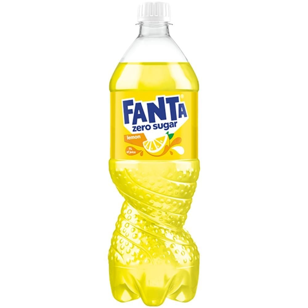 Fanta Zero Sugar Napój gazowany o smaku cytrynowym 850 ml