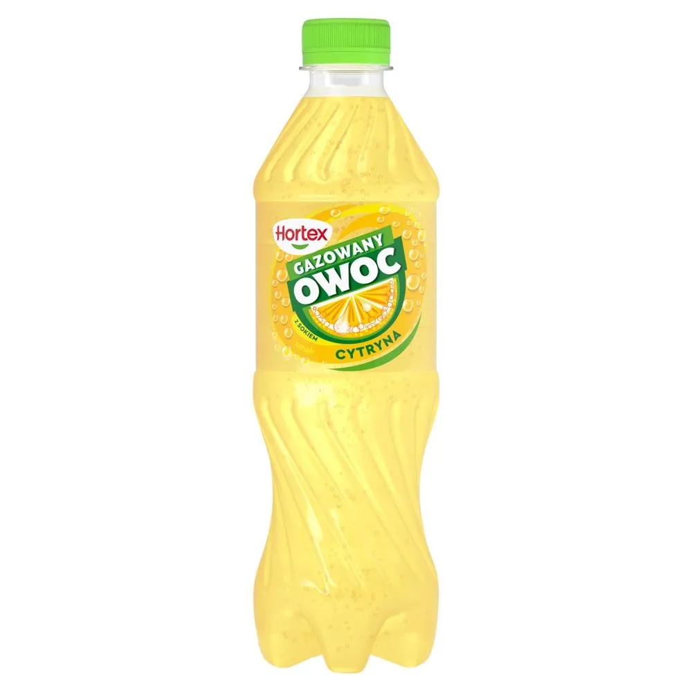 Hortex Gazowany Owoc Napój gazowany smak cytryna 500 ml