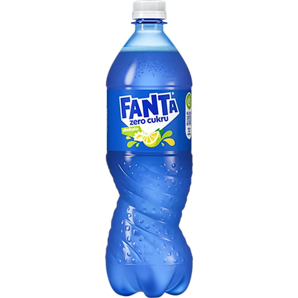 Fanta Zero cukru Napój gazowany o smaku cytrynowym i kwiatu czarnego bzu 850 ml