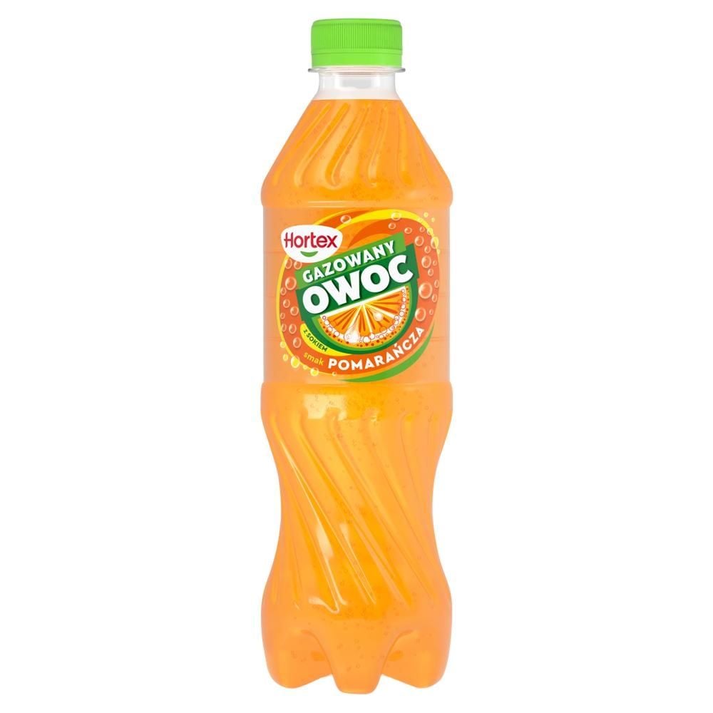 Hortex Gazowany Owoc Napój gazowany smak pomarańcza 500 ml