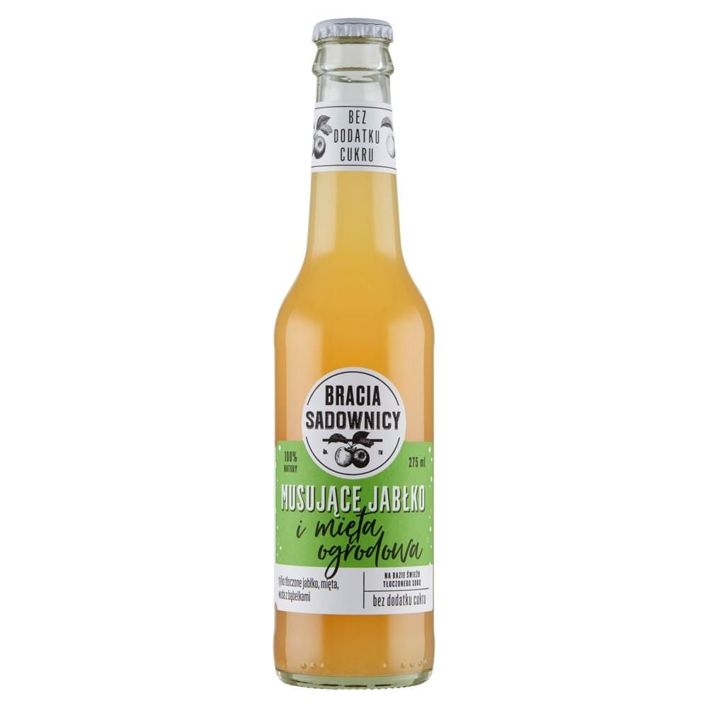 Bracia Sadownicy Napój musujące jabłko i mięta ogrodowa 275 ml