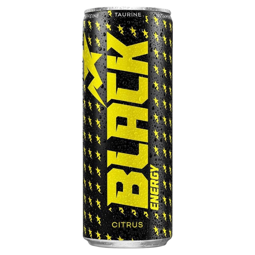 Black Energy Citrus Gazowany napój energetyzujący 250 ml