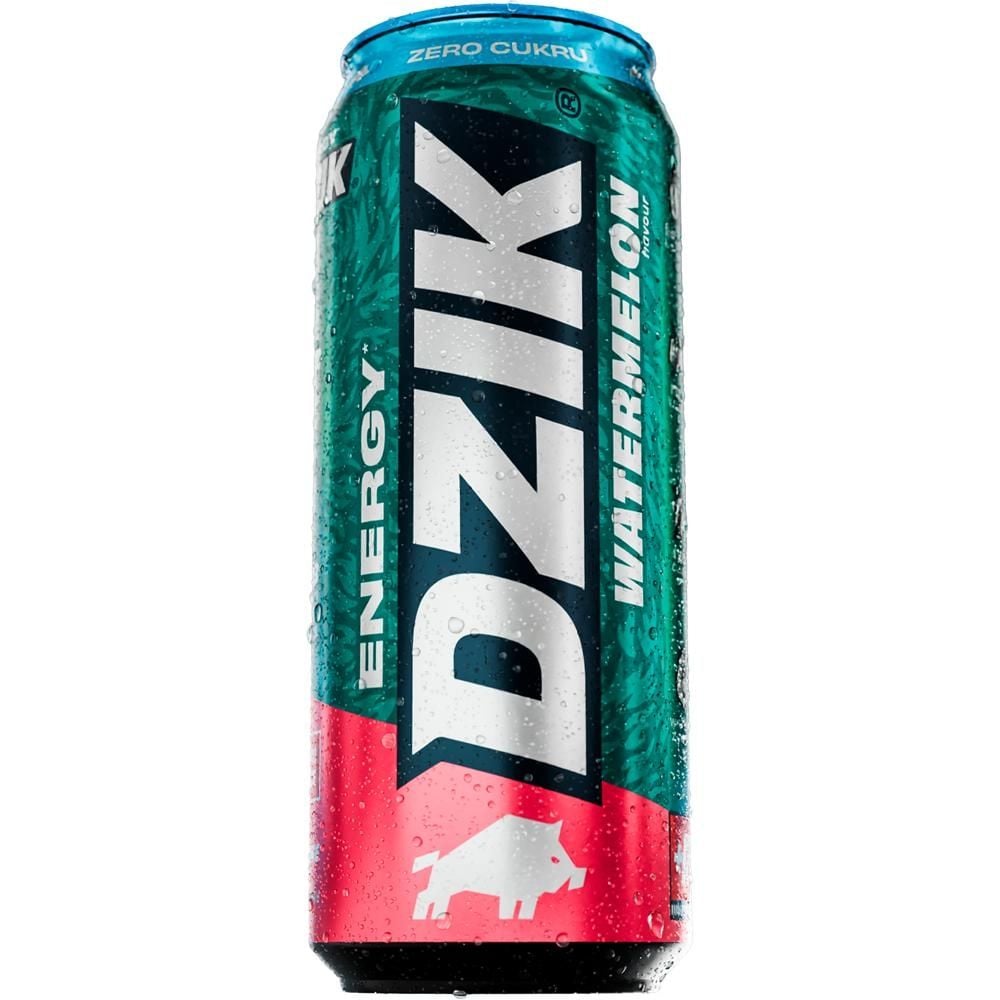 Dzik Energy Napój energetyzujący o smaku arbuzowym bez cukru 500 ml
