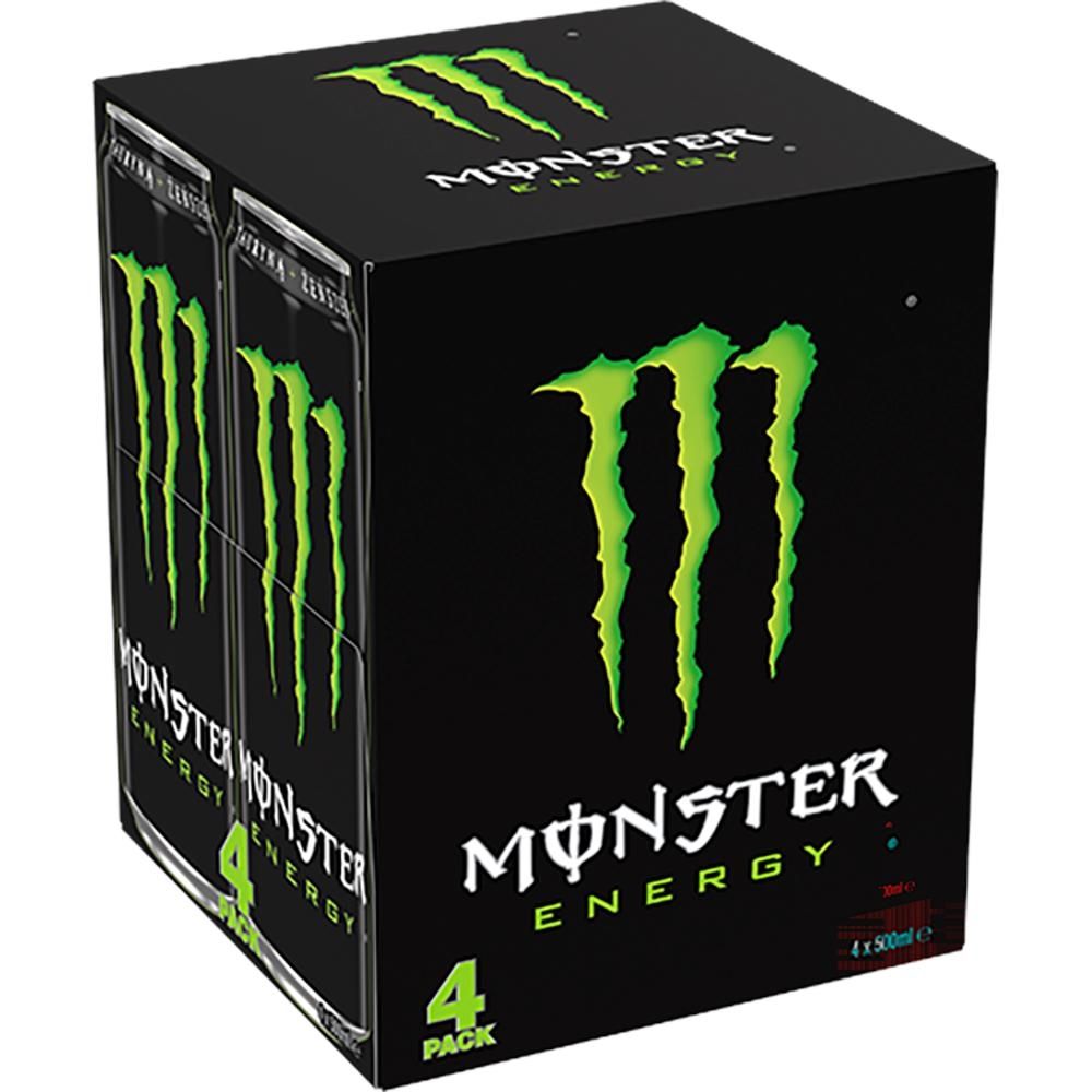 Monster Energy Gazowany napój energetyzujący 4 x 500 ml