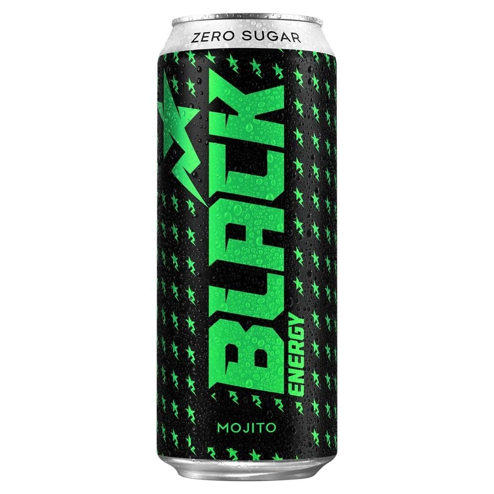 Black Energy Zero Sugar Mojito Gazowany napój energetyzujący 500 ml