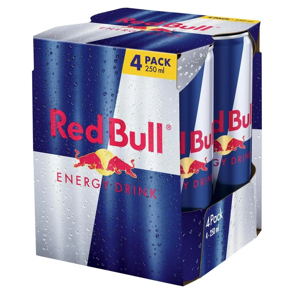 Red Bull Napój energetyczny 4 x 250 ml
