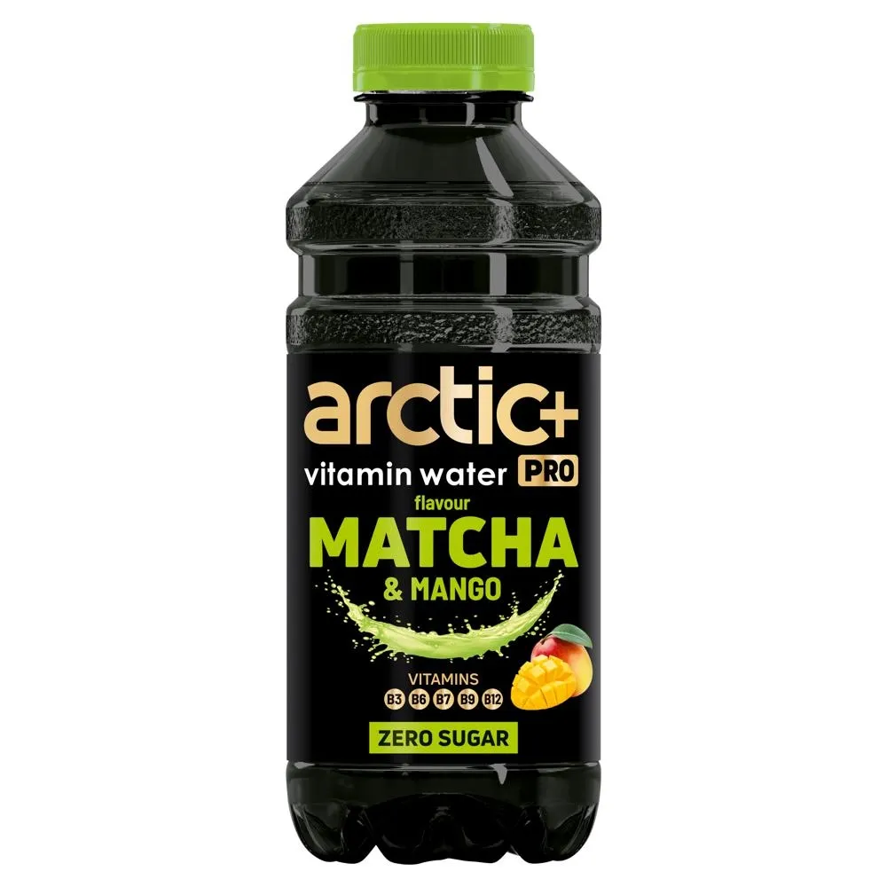 Arctic+ Vitamin Water Pro Napój niegazowany o smaku mango i green tea matcha 600 ml