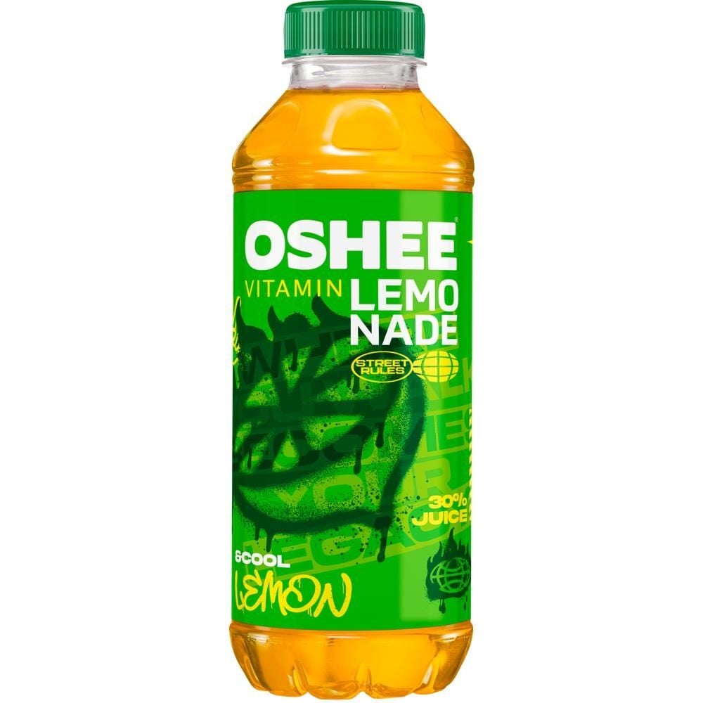 Oshee Vitamin Lemonade Napój owocowy o smaku cytrynowym 555 ml