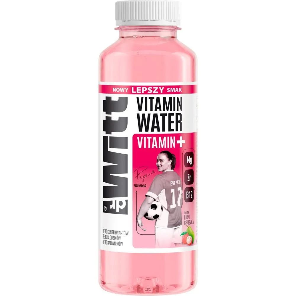 Dr Witt Vitamin Water Napój owocowy o smaku liczi i gruszki 550 ml
