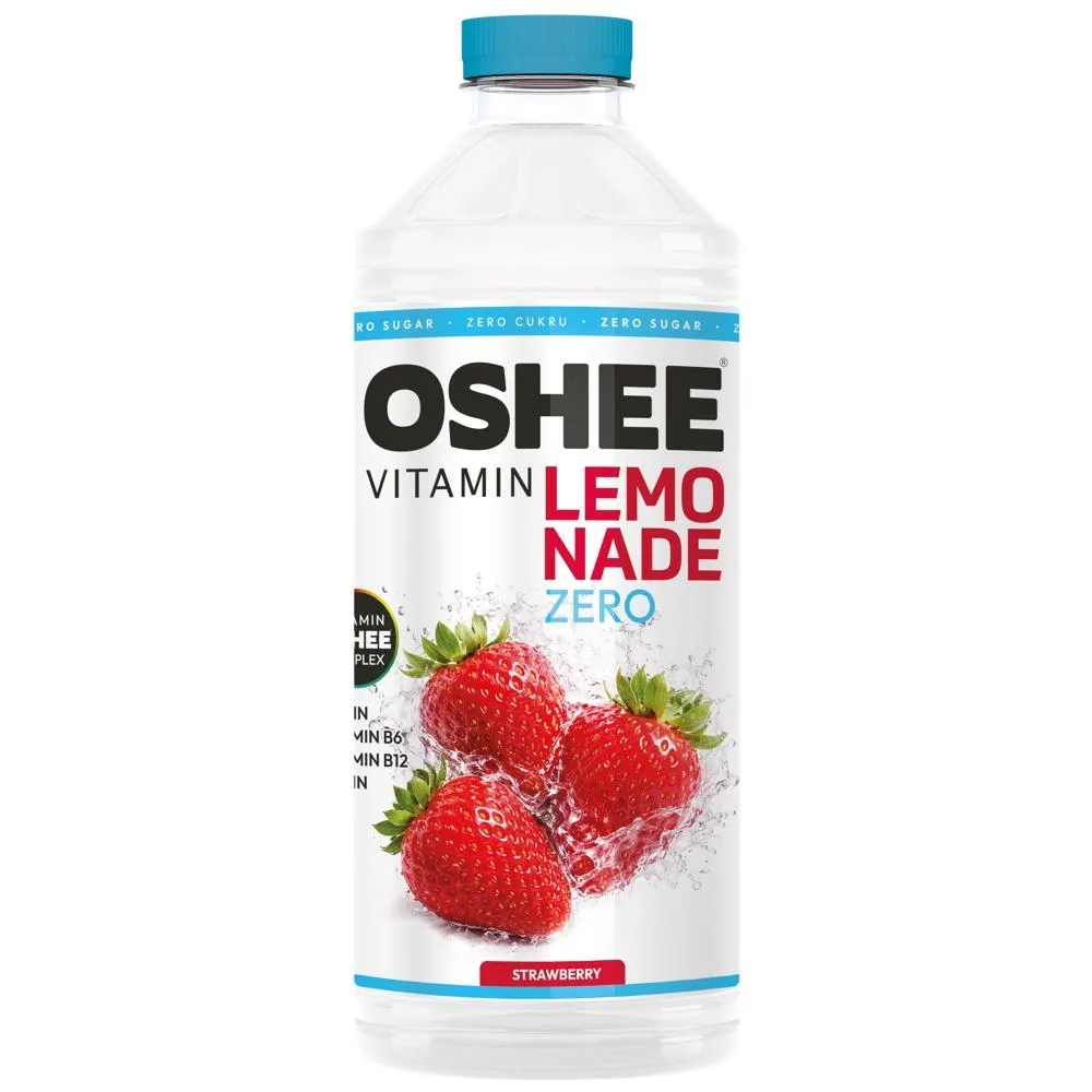 Oshee Vitamin Lemonade Zero Napój niegazowany o smaku truskawkowym 1,1 l