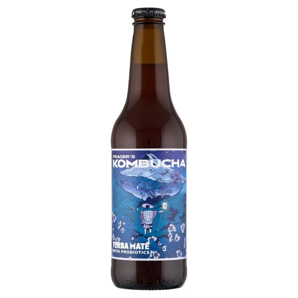 Prager's Kombucha Yerba Mate Fermentowany napój 330 ml
