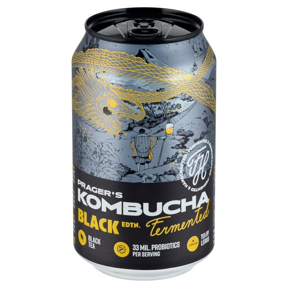 Prager's Kombucha Black Fermentowany napój 330 ml