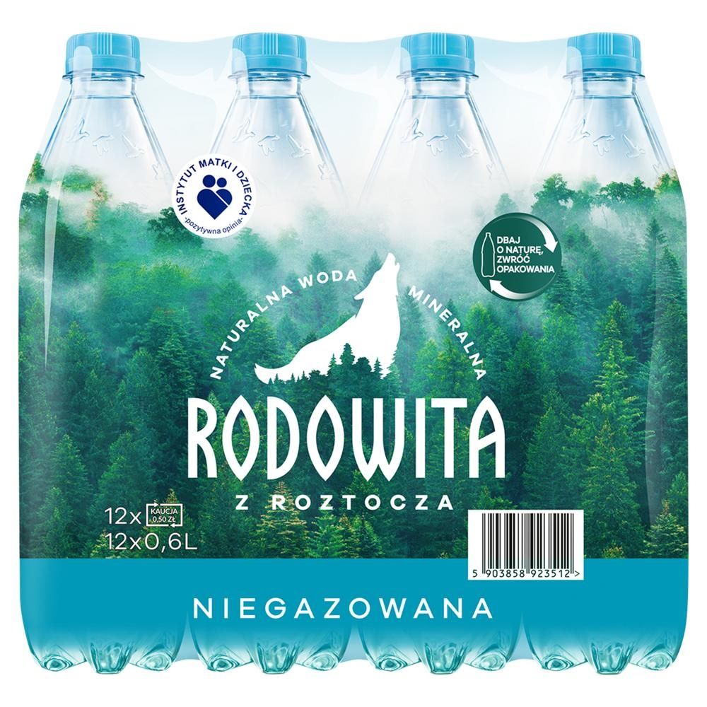 Rodowita z Roztocza Naturalna woda mineralna niegazowana 12 x 0,6 l