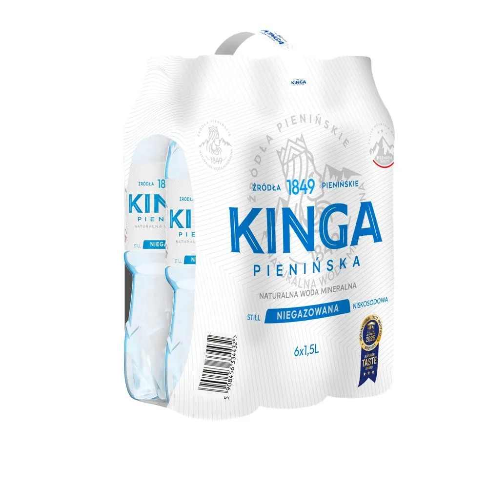 Kinga Pienińska Naturalna woda mineralna niegazowana niskosodowa 6X1,5 l