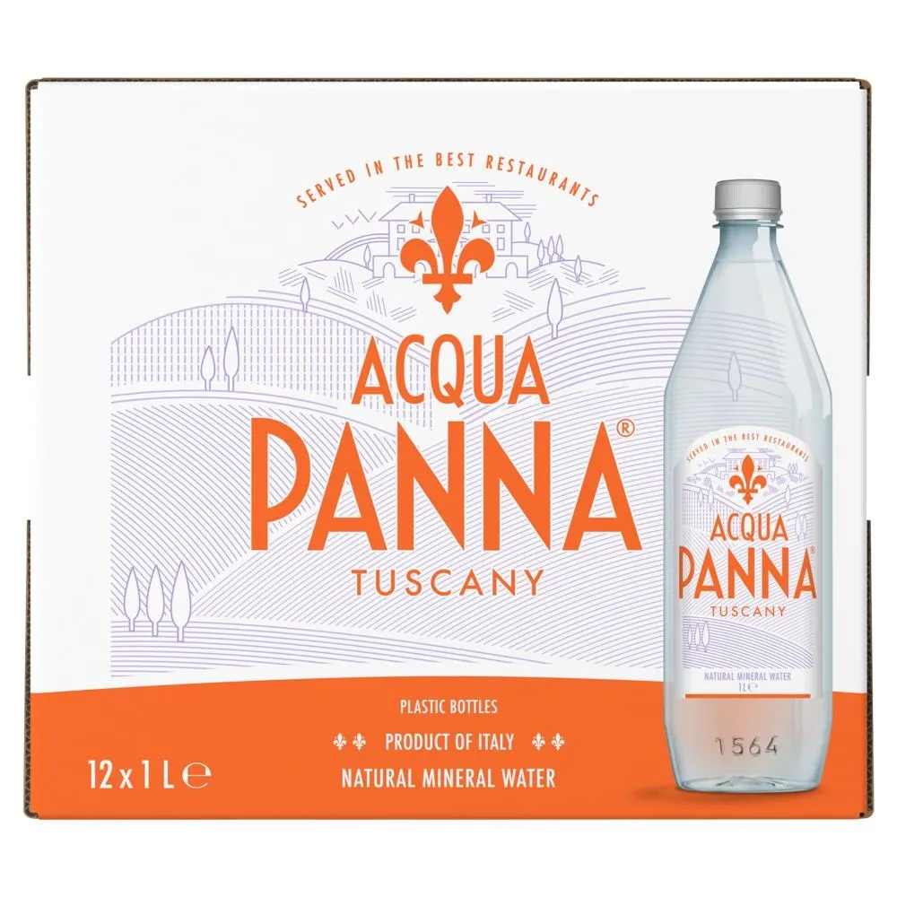 Acqua Panna Naturalna woda mineralna nienasycona CO₂ 12 x 1 l