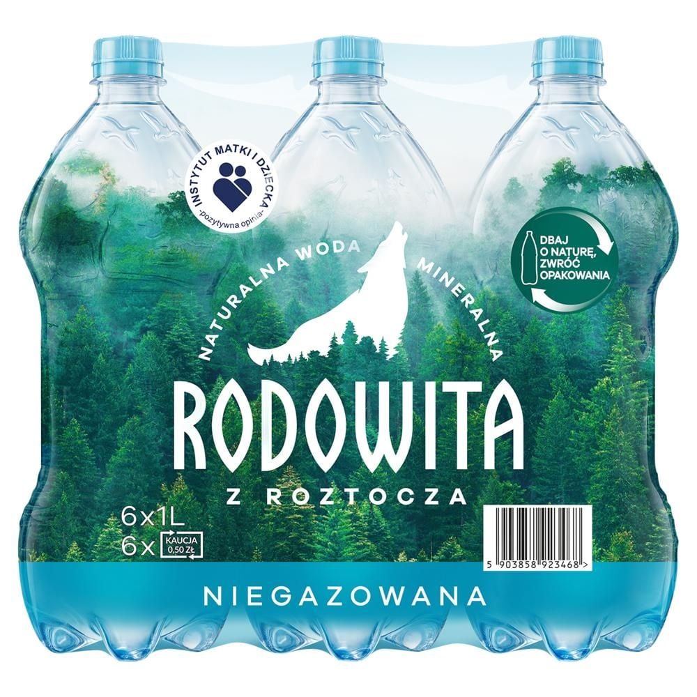 Rodowita z Roztocza Naturalna woda mineralna niegazowana 6 x 1 l