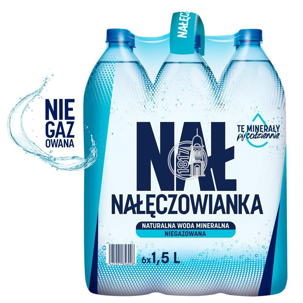 Nałęczowianka Naturalna woda mineralna niegazowana 6 x 1,5 l