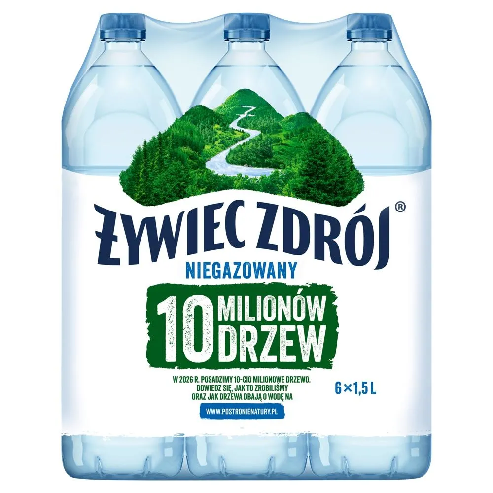 Żywiec Zdrój Niegazowany Woda źródlana 6 x 1,5 l