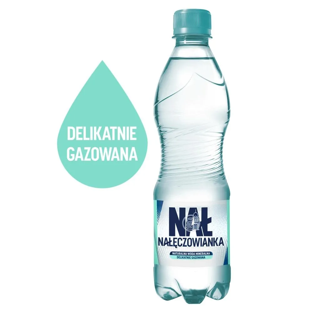 Nałęczowianka Naturalna woda mineralna delikatnie gazowana 0,5 l