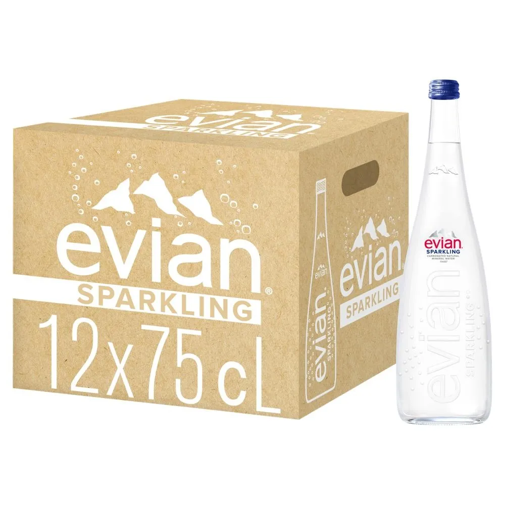 Evian Naturalna woda mineralna średnionasycona 12 x 750 ml