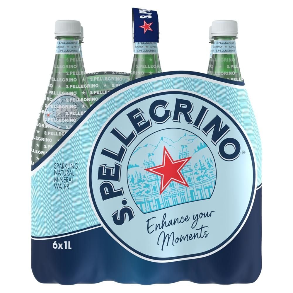S.Pellegrino Naturalna woda mineralna wysokonasycona CO₂ 6 x 1 l