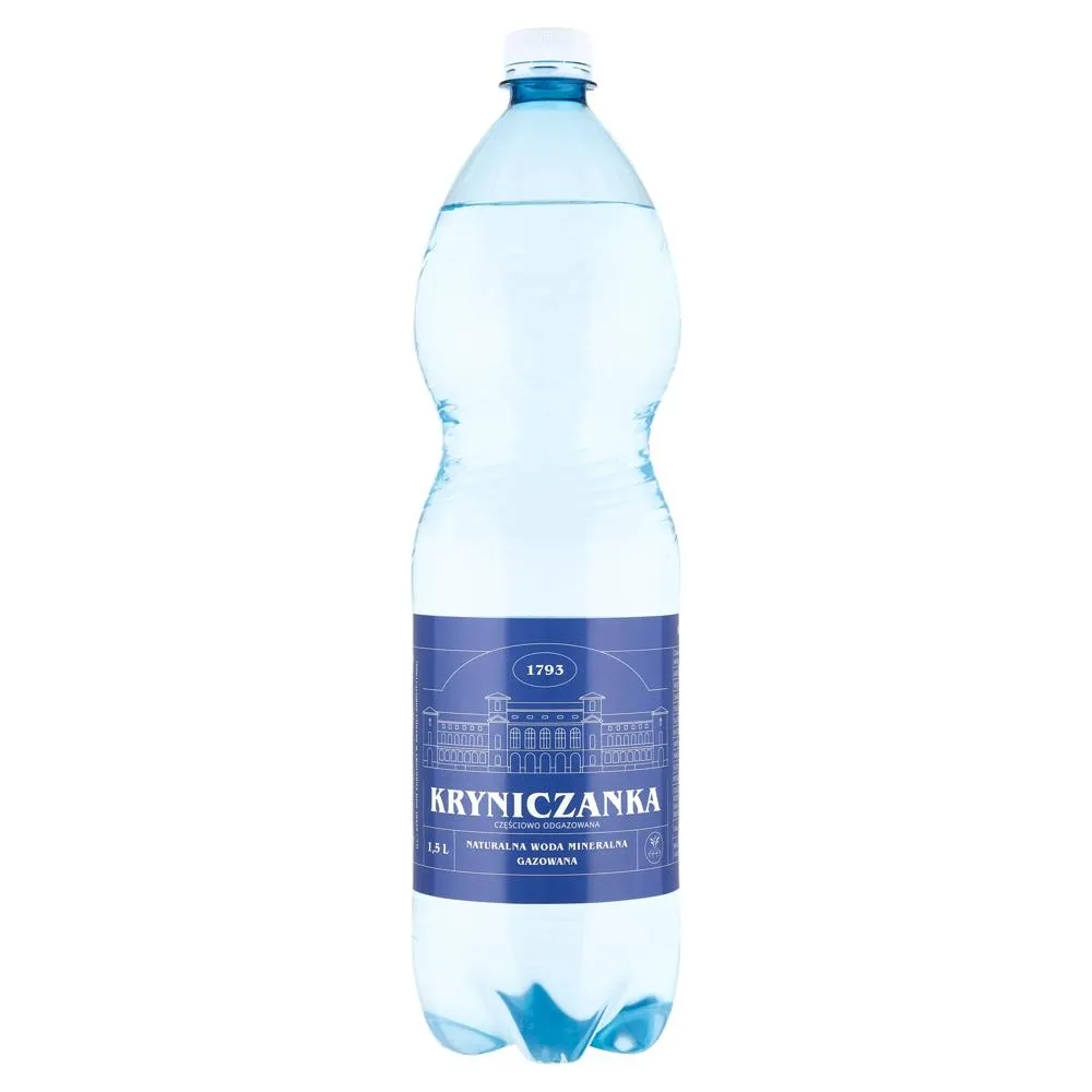 Kryniczanka Naturalna woda mineralna gazowana 1,5 l